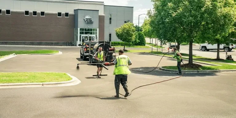 7 Phases To Sealcoating and Restriping the Parking Lot at Point Blank Range - Proline PLM