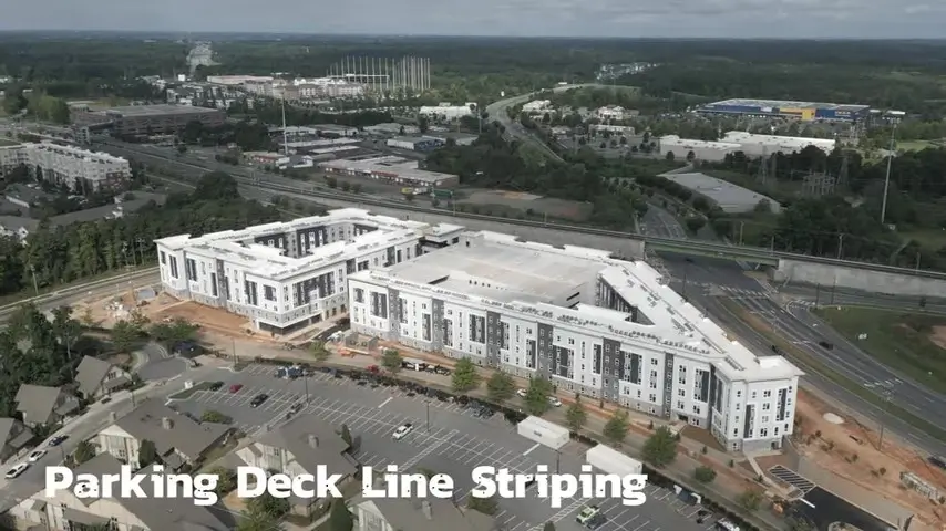 [Proline PLM] Line Striping A Four Story Parking Deck at Junction 49