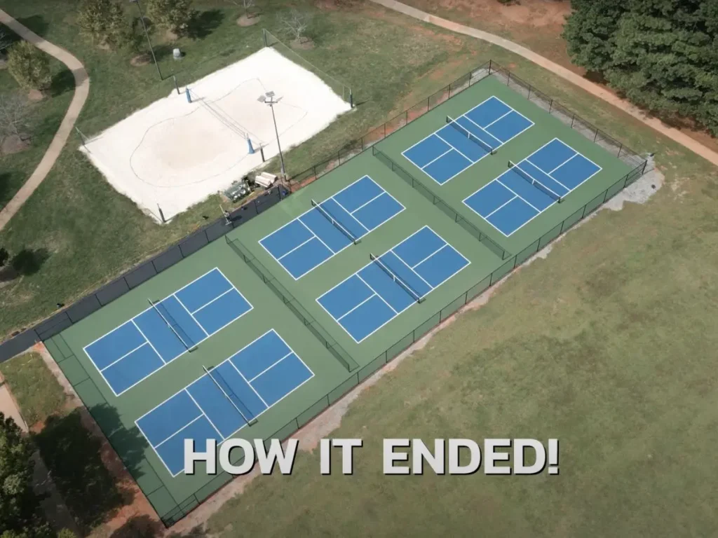 After Pickle Ball Court was Build
