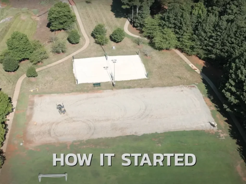 Before Pickle Ball Court was Build